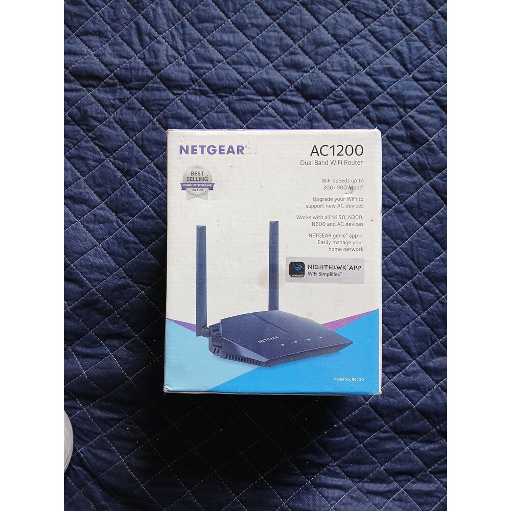 NETGEAR Ac1200 Dual Band WiFi Router Model R6120